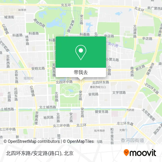 北四环东路/安定路(路口)地图