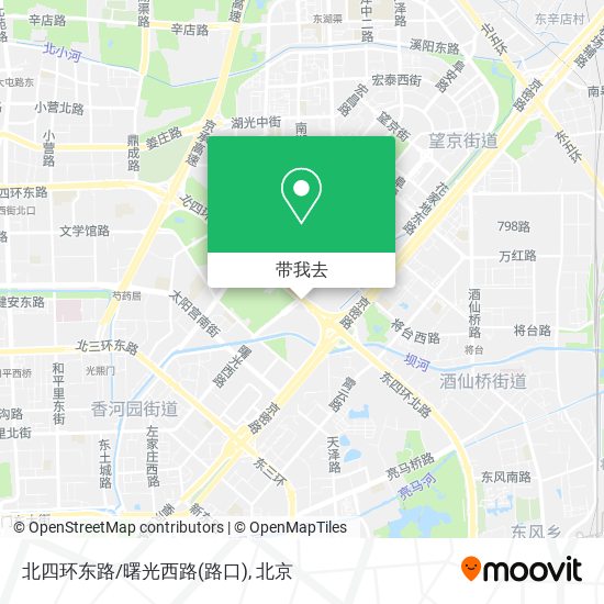 北四环东路/曙光西路(路口)地图