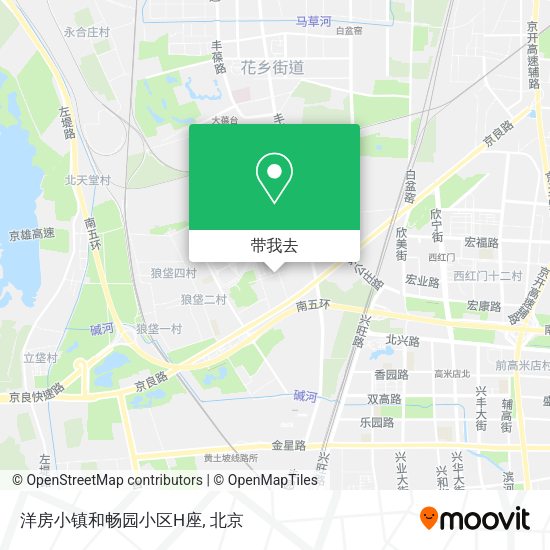 洋房小镇和畅园小区H座地图