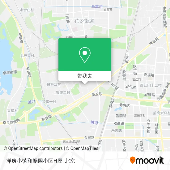 洋房小镇和畅园小区H座地图