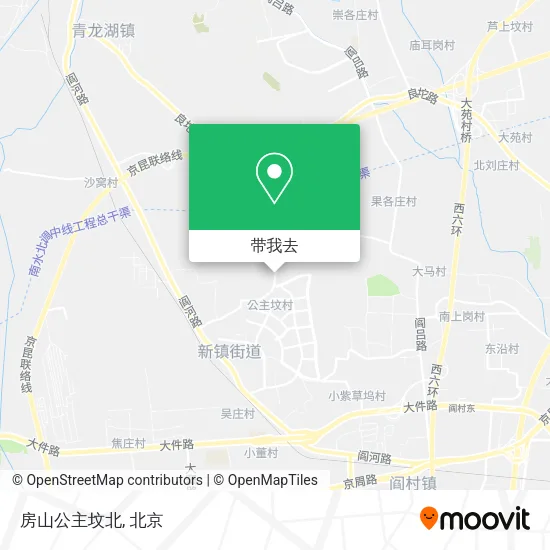 房山公主坟北地图