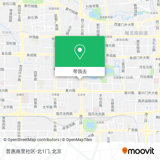 普惠南里社区-北1门地图