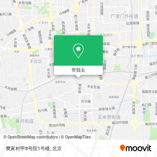 樊家村甲8号院1号楼地图