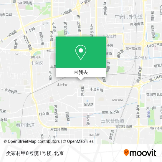 樊家村甲8号院1号楼地图