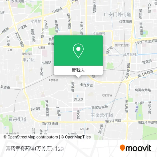 膏药章膏药铺(万芳店)地图