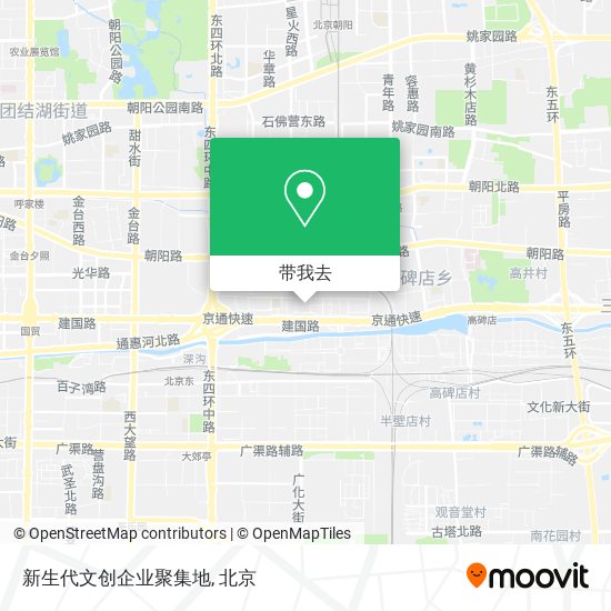 新生代文创企业聚集地地图