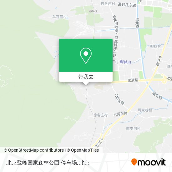 北京鹫峰国家森林公园-停车场地图
