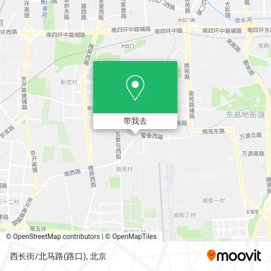 西长街/北马路(路口)地图