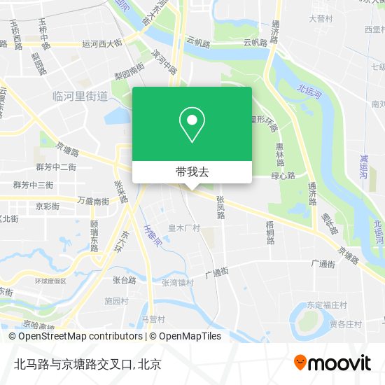 北马路与京塘路交叉口地图