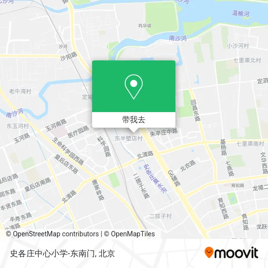 史各庄中心小学-东南门地图
