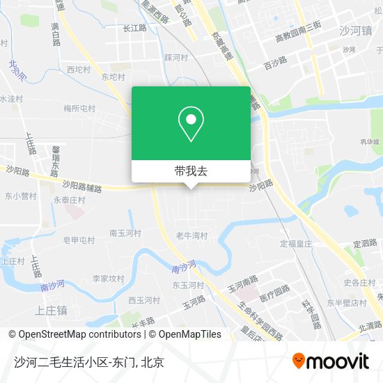 沙河二毛生活小区-东门地图