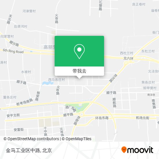 金马工业区中路地图