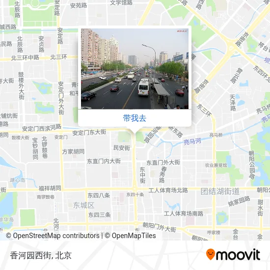 香河园西街地图