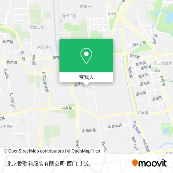 北京香歌莉服装有限公司-西门地图