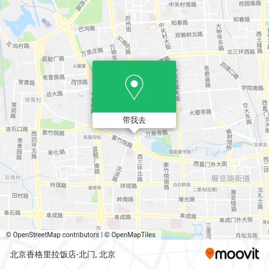 北京香格里拉饭店-北门地图