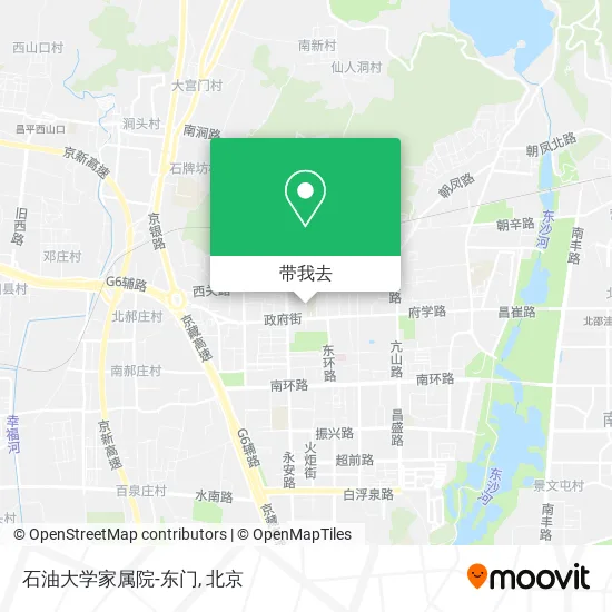 石油大学家属院-东门地图