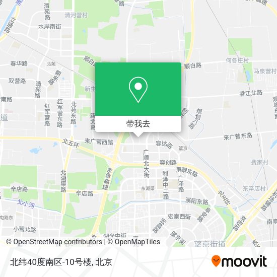 北纬40度南区-10号楼地图