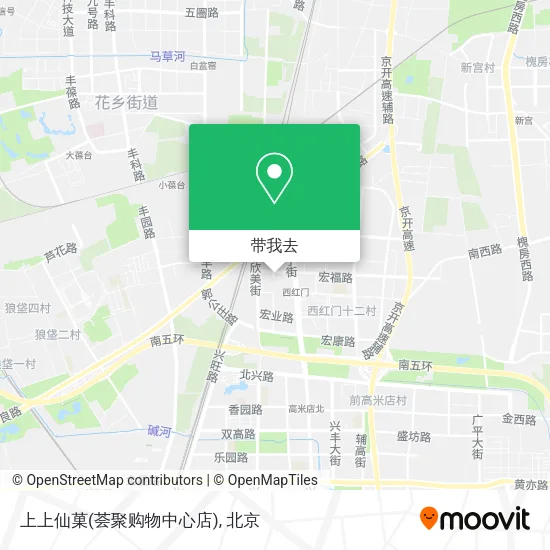 上上仙菓(荟聚购物中心店)地图