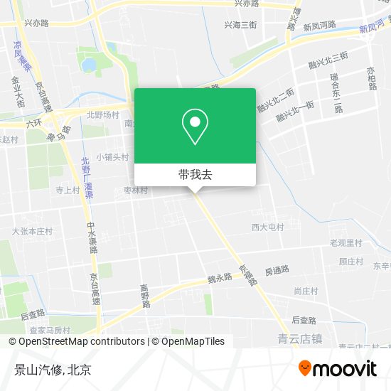 景山汽修地图