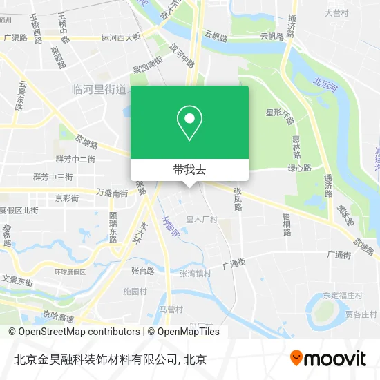 北京金昊融科装饰材料有限公司地图