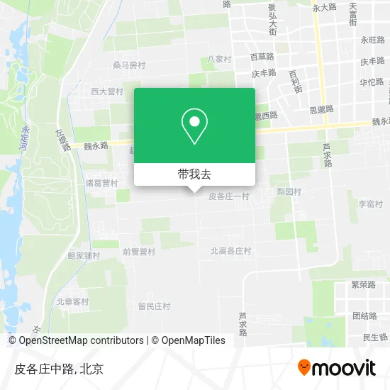 皮各庄中路地图