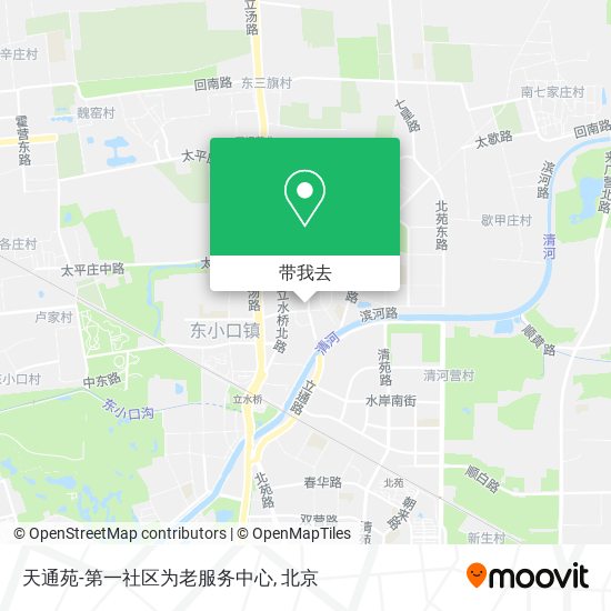 天通苑-第一社区为老服务中心地图