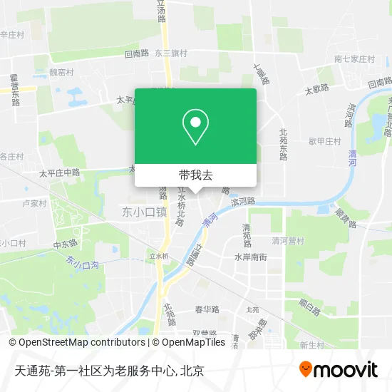 天通苑-第一社区为老服务中心地图