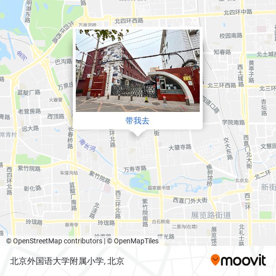 北京外国语大学附属小学地图