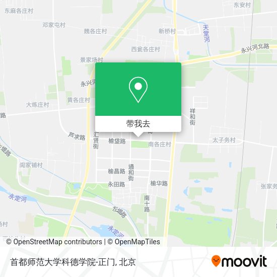 首都师范大学科德学院-正门地图