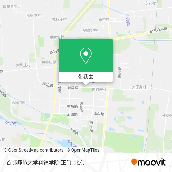 首都师范大学科德学院-正门地图