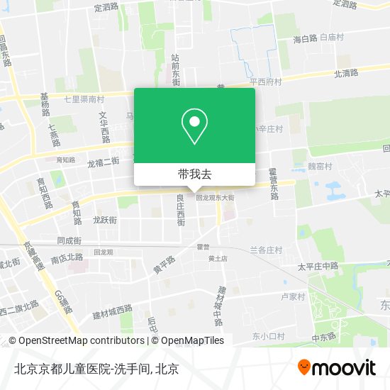 北京京都儿童医院-洗手间地图