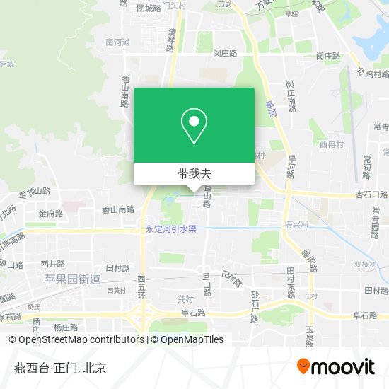 燕西台-正门地图