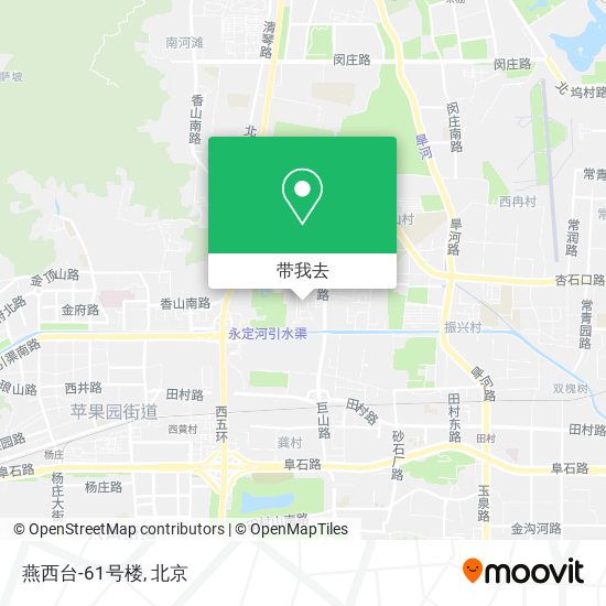 燕西台-61号楼地图