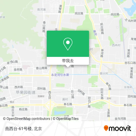 燕西台-61号楼地图