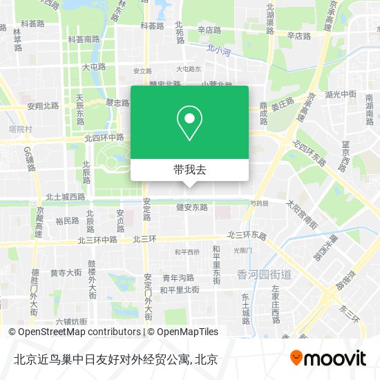 北京近鸟巢中日友好对外经贸公寓地图