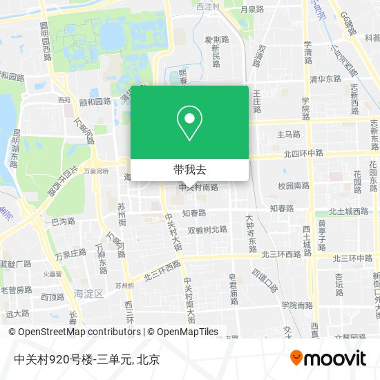中关村920号楼-三单元地图