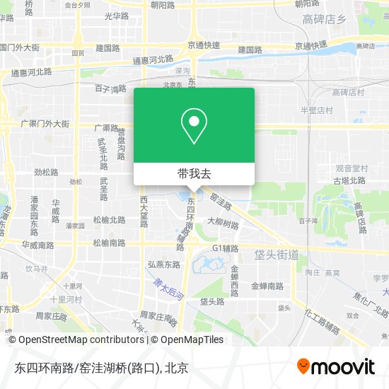 东四环南路/窑洼湖桥(路口)地图