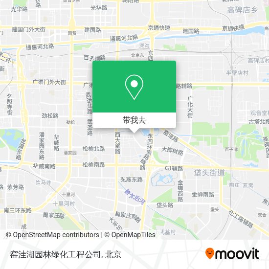 窑洼湖园林绿化工程公司地图
