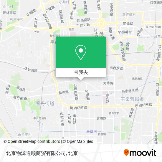 北京物源通顺商贸有限公司地图