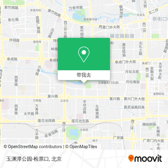 玉渊潭公园-检票口地图