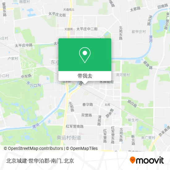 北京城建·世华泊郡-南门地图