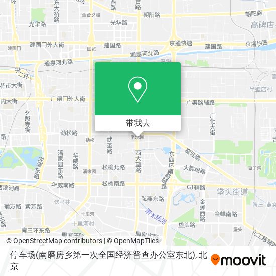 停车场(南磨房乡第一次全国经济普查办公室东北)地图