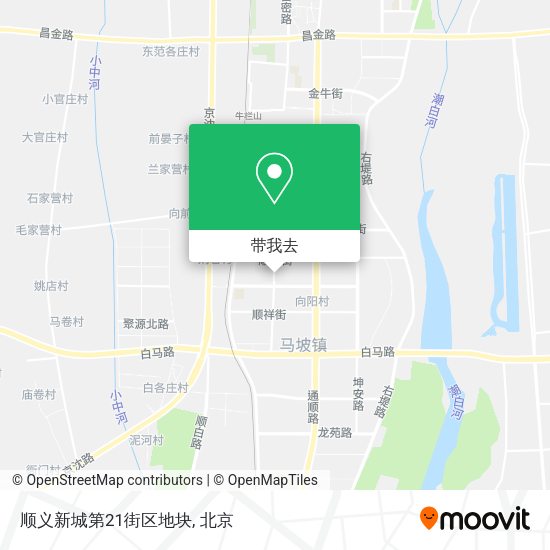 顺义新城第21街区地块地图