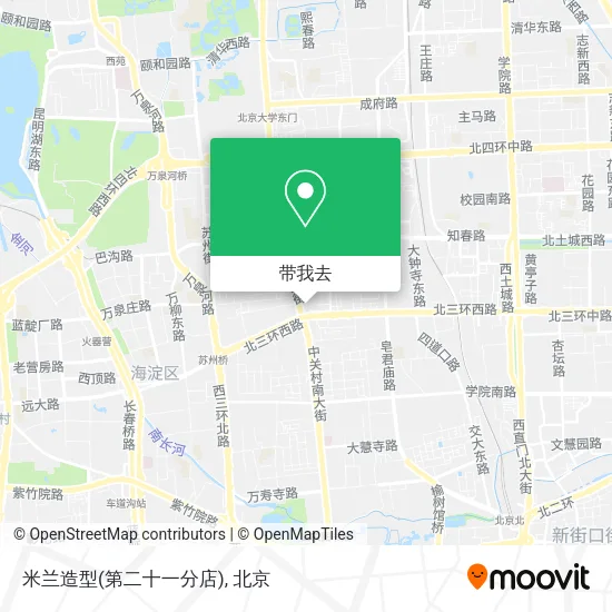 米兰造型(第二十一分店)地图