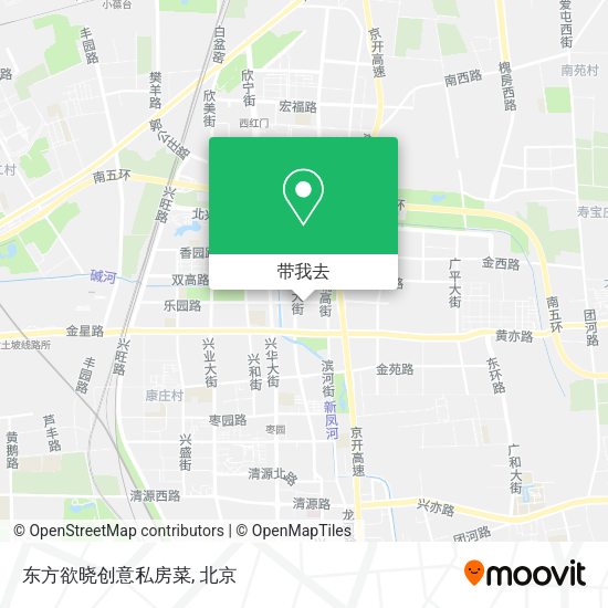 东方欲晓创意私房菜地图
