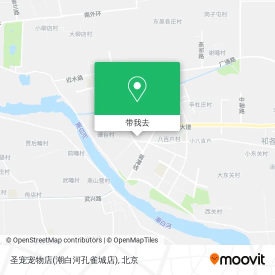 圣宠宠物店(潮白河孔雀城店)地图