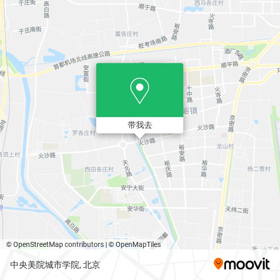 中央美院城市学院地图
