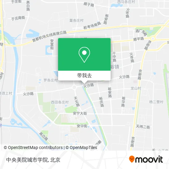 中央美院城市学院地图