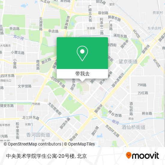 中央美术学院学生公寓-20号楼地图