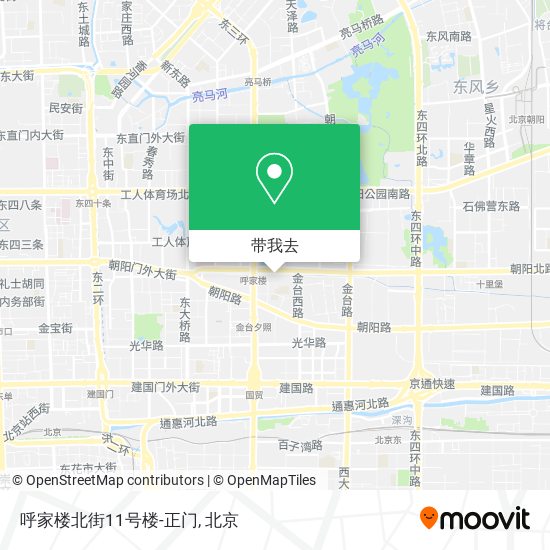 呼家楼北街11号楼-正门地图